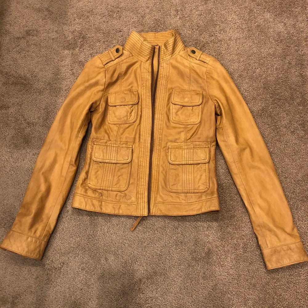 Lucky Brand brown leather jacket